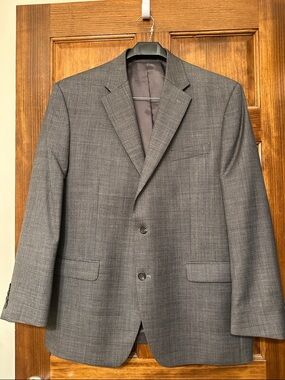 Chaps Gray Two-Button Sport Coat